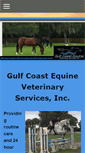Mobile Screenshot of gulfcoastequinevetservices.com